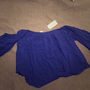 Off the shoulder crop top